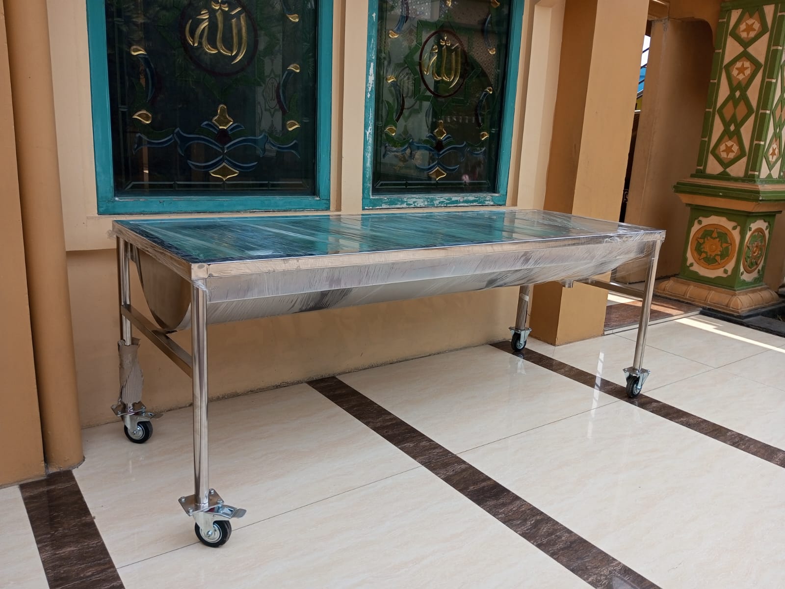 proses pembuatan tempat pemandian jenazah